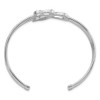 Lex & Lu Sterling Silver w/Rhodium Heart & Infinity Cuff Bangle - 2 - Lex & Lu