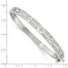 Lex & Lu Sterling Silver CZ Hinged Bangle - 3 - Lex & Lu