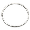 Lex & Lu Sterling Silver Oval CZ Hinged Bangle LAL102997 - 2 - Lex & Lu