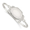 Lex & Lu Sterling Silver Locket Bangle LAL103056 - Lex & Lu