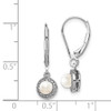 Lex & Lu Sterling Silver Diamond & FW Cultured Pearl Earrings LAL103226 - 4 - Lex & Lu