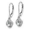 Lex & Lu Sterling Silver Diamond & White Topaz Earrings LAL103232 - 2 - Lex & Lu