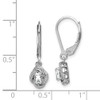 Lex & Lu Sterling Silver Diamond & White Topaz Earrings LAL103232 - 4 - Lex & Lu