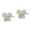 Lex & Lu Sterling Silver Citrine Earrings LAL103317 - 2 - Lex & Lu