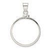 Lex & Lu Sterling Silver 26.4 x 1.8mm Susan B. Anthony Plain Coin Bezel Pendant - 3 - Lex & Lu