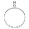 Lex & Lu Sterling Silver 39.4 x 3.1mm 1 oz. Plain Coin Bezel Pendant - 3 - Lex & Lu