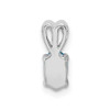 Lex & Lu Sterling Silver Light Swiss Blue Topaz Pendant LAL103555 - 4 - Lex & Lu