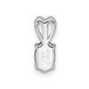 Lex & Lu Sterling Silver Garnet Pendant LAL103557 - 4 - Lex & Lu