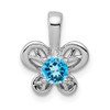 Lex & Lu Sterling Silver Light Swiss Blue Topaz Pendant LAL103599 - Lex & Lu