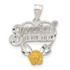 Lex & Lu Sterling Silver Special Friend Heart Charm - Lex & Lu