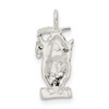 Lex & Lu Sterling Silver Graduation Owl Charm - 3 - Lex & Lu