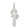 Lex & Lu Sterling Silver Candy Cane Charm - Lex & Lu