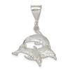 Lex & Lu Sterling Silver Trio of Dolphins Pendant - 4 - Lex & Lu