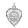 Lex & Lu Sterling Silver Graduation Cap & Diploma Disc Charm LAL103949 - Lex & Lu