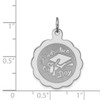 Lex & Lu Sterling Silver Graduation Day Disc Charm LAL103955 - 4 - Lex & Lu