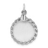 Lex & Lu Sterling Silver Sweet Sixteen Disc Charm LAL103967 - 3 - Lex & Lu