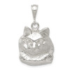 Lex & Lu Sterling Silver Cat Charm LAL104029 - Lex & Lu