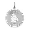 Lex & Lu Sterling Silver Cocker Spaniel Disc Charm - Lex & Lu