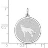 Lex & Lu Sterling Silver English Setter Disc Charm - 3 - Lex & Lu