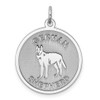 Lex & Lu Sterling Silver German Shepherd Disc Charm - Lex & Lu