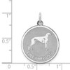 Lex & Lu Sterling Silver Greyhound Disc Charm - 4 - Lex & Lu