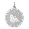 Lex & Lu Sterling Silver Maltese Disc Charm - Lex & Lu