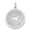 Lex & Lu Sterling Silver Miniature Pinscher Disc Charm - Lex & Lu