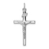 Lex & Lu Sterling Silver w/Rhodium INRI Crucifix Pendant LAL104146 - Lex & Lu