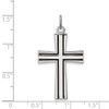 Lex & Lu Sterling Silver w/Rhodium Enameled Latin Cross Charm LAL104224 - 4 - Lex & Lu