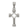 Lex & Lu Sterling Silver Antiqued Cross Pendant LAL104228 - Lex & Lu