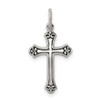 Lex & Lu Sterling Silver Antiqued Cross Charm LAL104258 - Lex & Lu