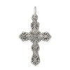 Lex & Lu Sterling Silver Antiqued Cross Pendant LAL104261 - Lex & Lu