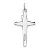 Lex & Lu Sterling Silver w/Rhodium Enameled Crucifix Charm - 4 - Lex & Lu