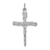 Lex & Lu Sterling Silver w/Rhodium Crucifix Pendant LAL104290 - Lex & Lu