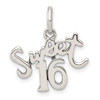 Lex & Lu Sterling Silver Sweet 16 Charm LAL104304 - Lex & Lu