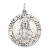 Lex & Lu Sterling Silver Sacred Heart of Jesus Medal LAL104310 - Lex & Lu