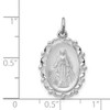 Lex & Lu Sterling Silver w/Rhodium Miraculous Medal LAL104331 - 4 - Lex & Lu