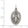 Lex & Lu Sterling Silver Antiqued Miraculous Medal LAL104334 - 3 - Lex & Lu