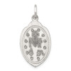 Lex & Lu Sterling Silver Antiqued Miraculous Medal LAL104334 - 4 - Lex & Lu