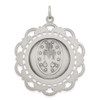 Lex & Lu Sterling Silver Antiqued Miraculous Medal LAL104337 - 4 - Lex & Lu