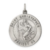 Lex & Lu Sterling Silver St. Christopher Medal LAL104348 - Lex & Lu