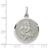 Lex & Lu Sterling Silver Antiqued St. Christopher Medal LAL104362 - 3 - Lex & Lu