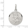 Lex & Lu Sterling Silver St. Christopher Medal LAL104364 - 3 - Lex & Lu