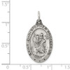 Lex & Lu Sterling Silver St.Christopher Medal LAL104371 - 3 - Lex & Lu