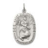 Lex & Lu Sterling Silver St. Christopher Medal LAL104376 - Lex & Lu