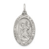 Lex & Lu Sterling Silver St. Christopher Basketball Medal LAL104380 - Lex & Lu