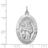 Lex & Lu Sterling Silver w/Rhodium St. Anthony Medal - 4 - Lex & Lu