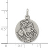 Lex & Lu Sterling Silver Antiqued Saint George Medal LAL104399 - 3 - Lex & Lu