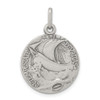 Lex & Lu Sterling Silver Antiqued Saint George Medal LAL104399 - 4 - Lex & Lu