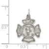 Lex & Lu Sterling Silver Saint Florian Badge Medal LAL104401 - 3 - Lex & Lu